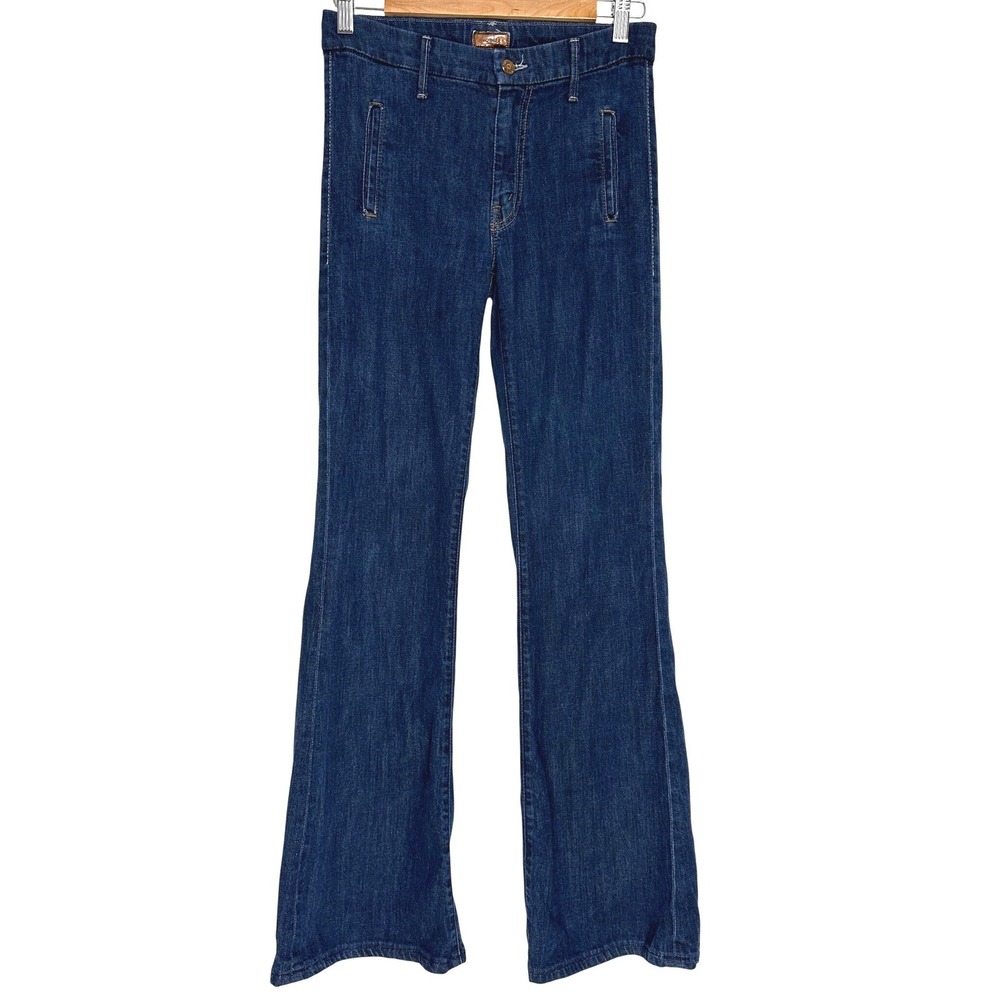 Mother The Drama Flare Jeans in Joyride 27 - Picture 3 of 12